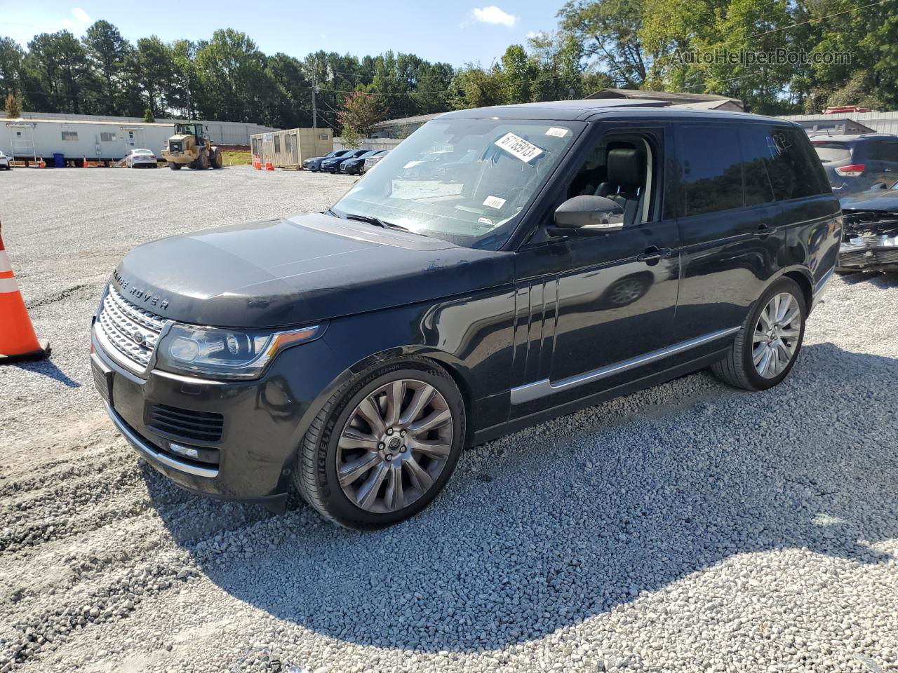 2014 Land Rover Range Rover Supercharged Black vin: SALGS2EF2EA134245