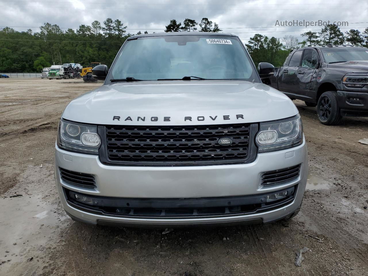 2014 Land Rover Range Rover Supercharged Silver vin: SALGS2EF2EA143852