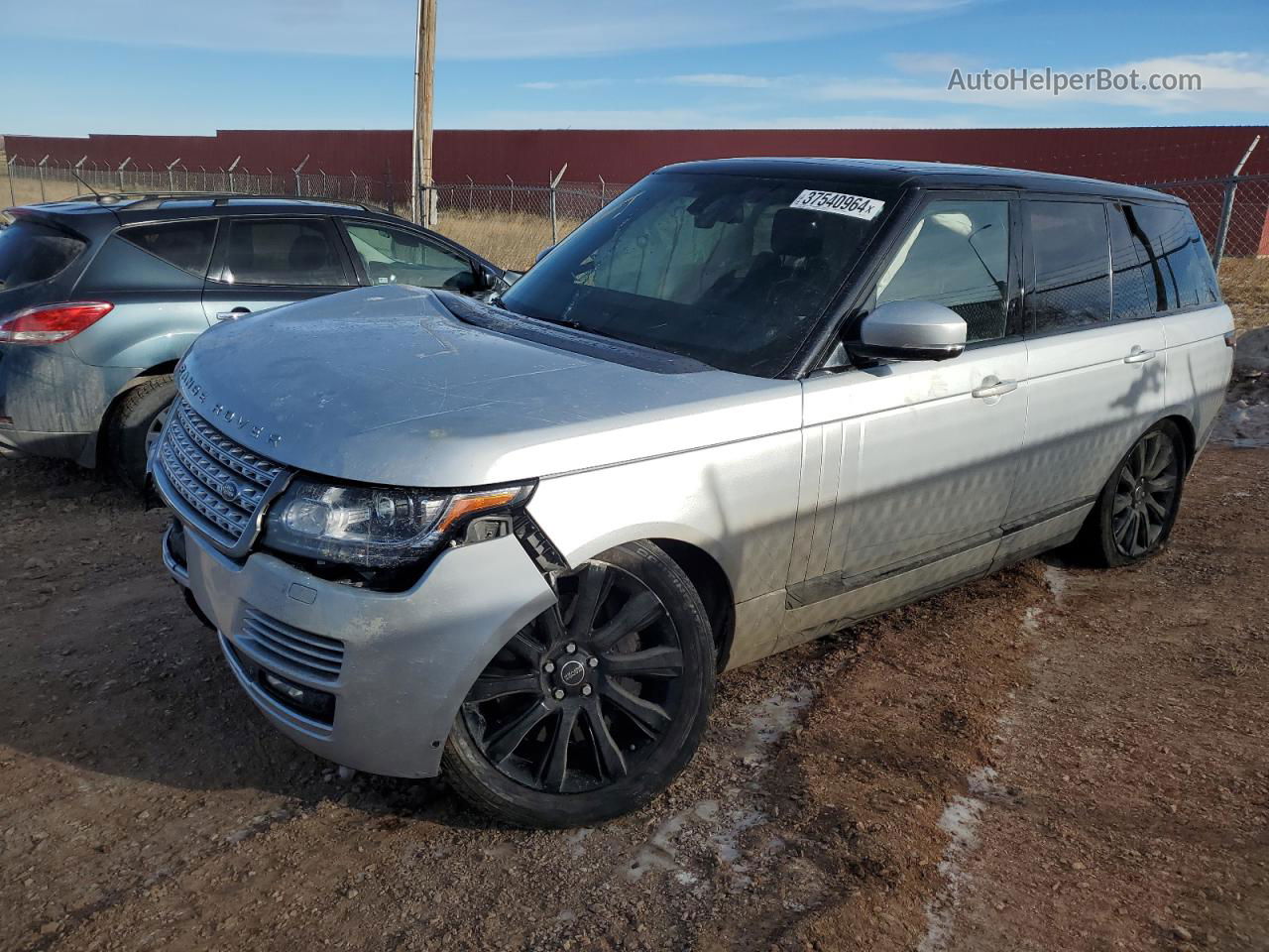 2014 Land Rover Range Rover Supercharged Silver vin: SALGS2EF4EA151273