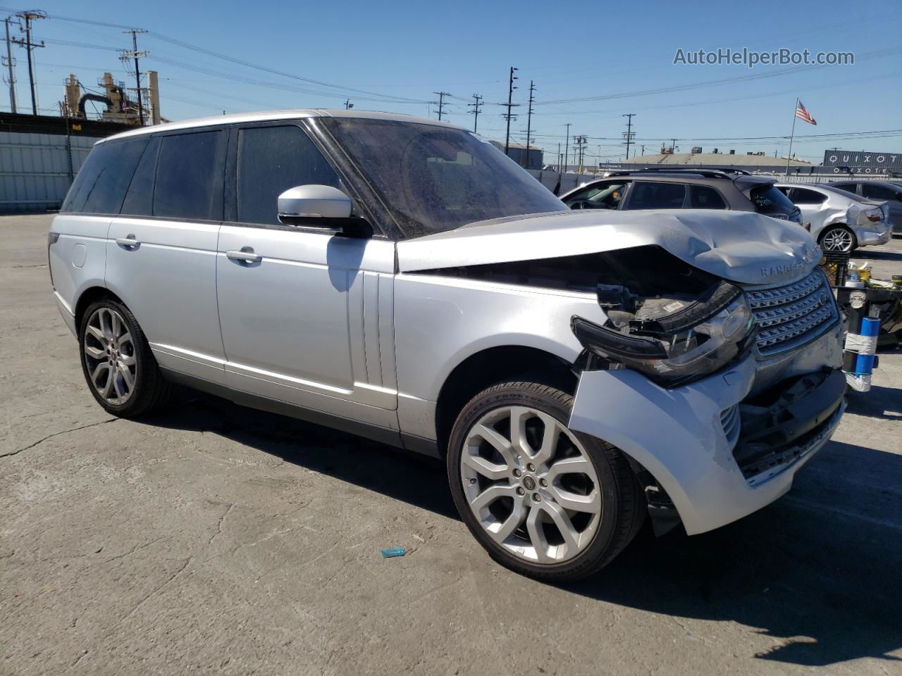 2014 Land Rover Range Rover Supercharged Silver vin: SALGS2EF5EA130965