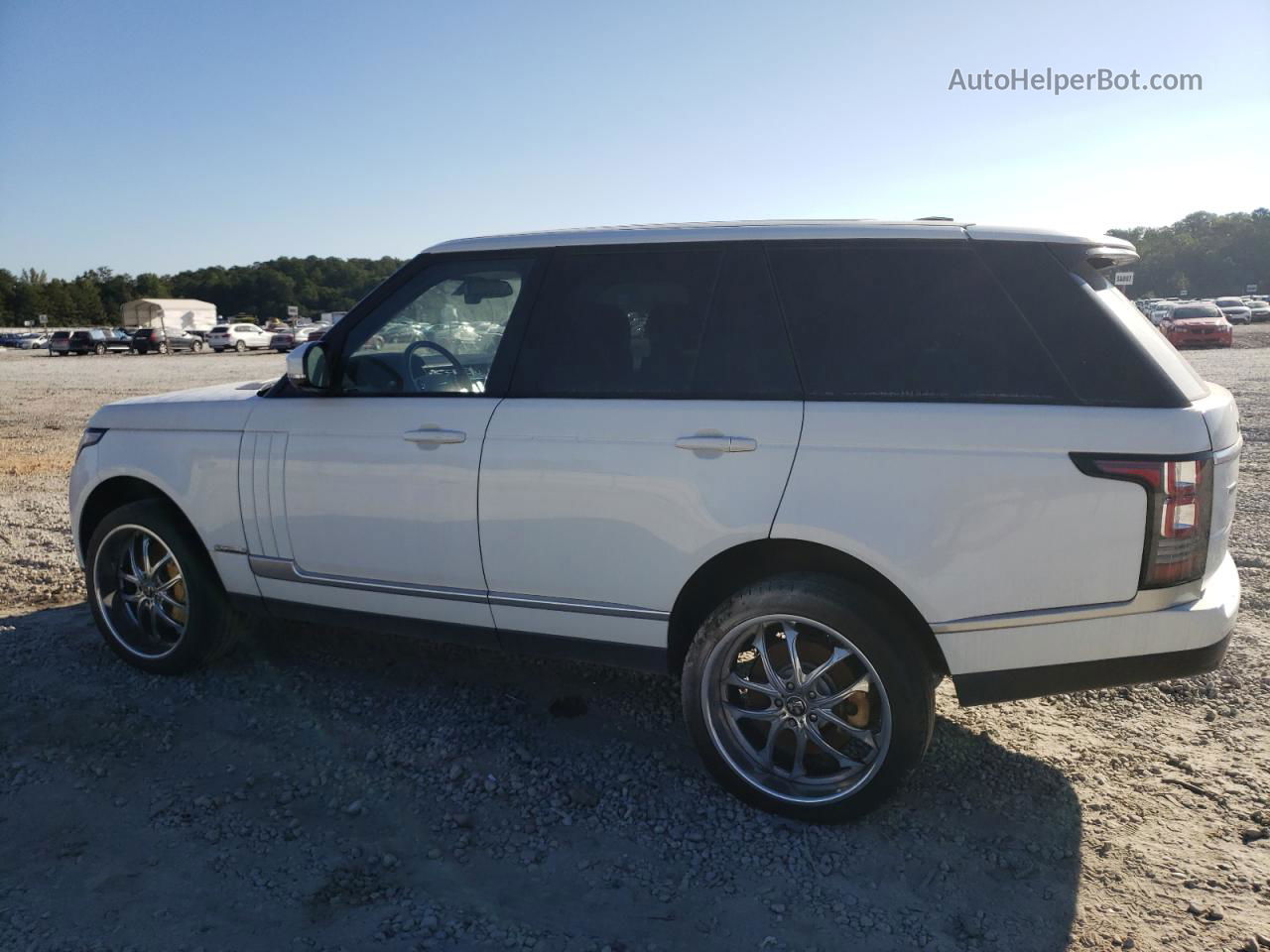 2014 Land Rover Range Rover Supercharged White vin: SALGS2EF6EA148049