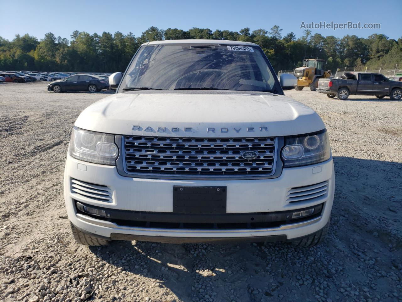 2014 Land Rover Range Rover Supercharged White vin: SALGS2EF6EA148049
