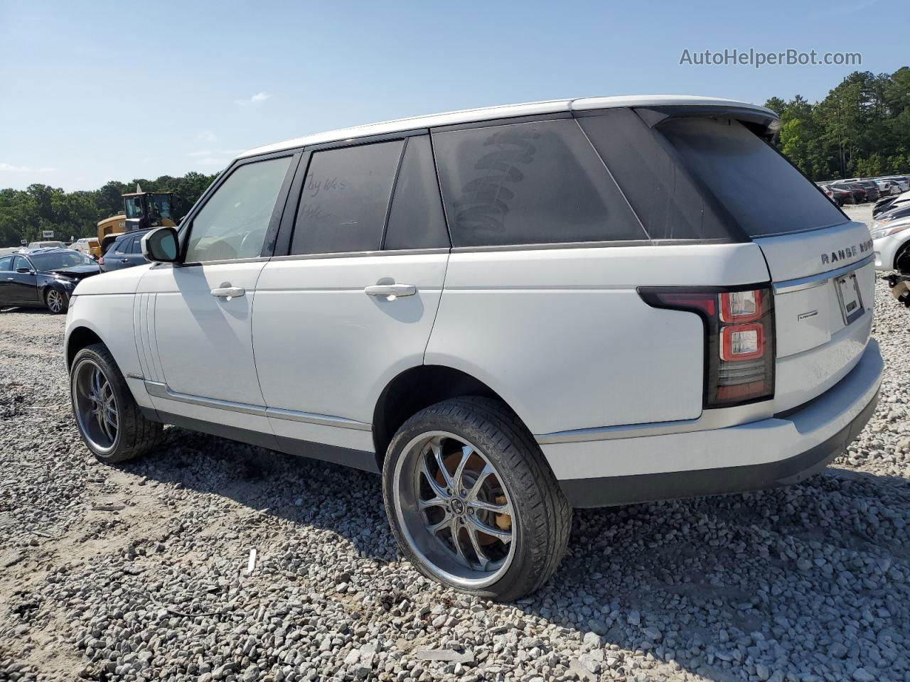 2014 Land Rover Range Rover Supercharged White vin: SALGS2EF6EA148049