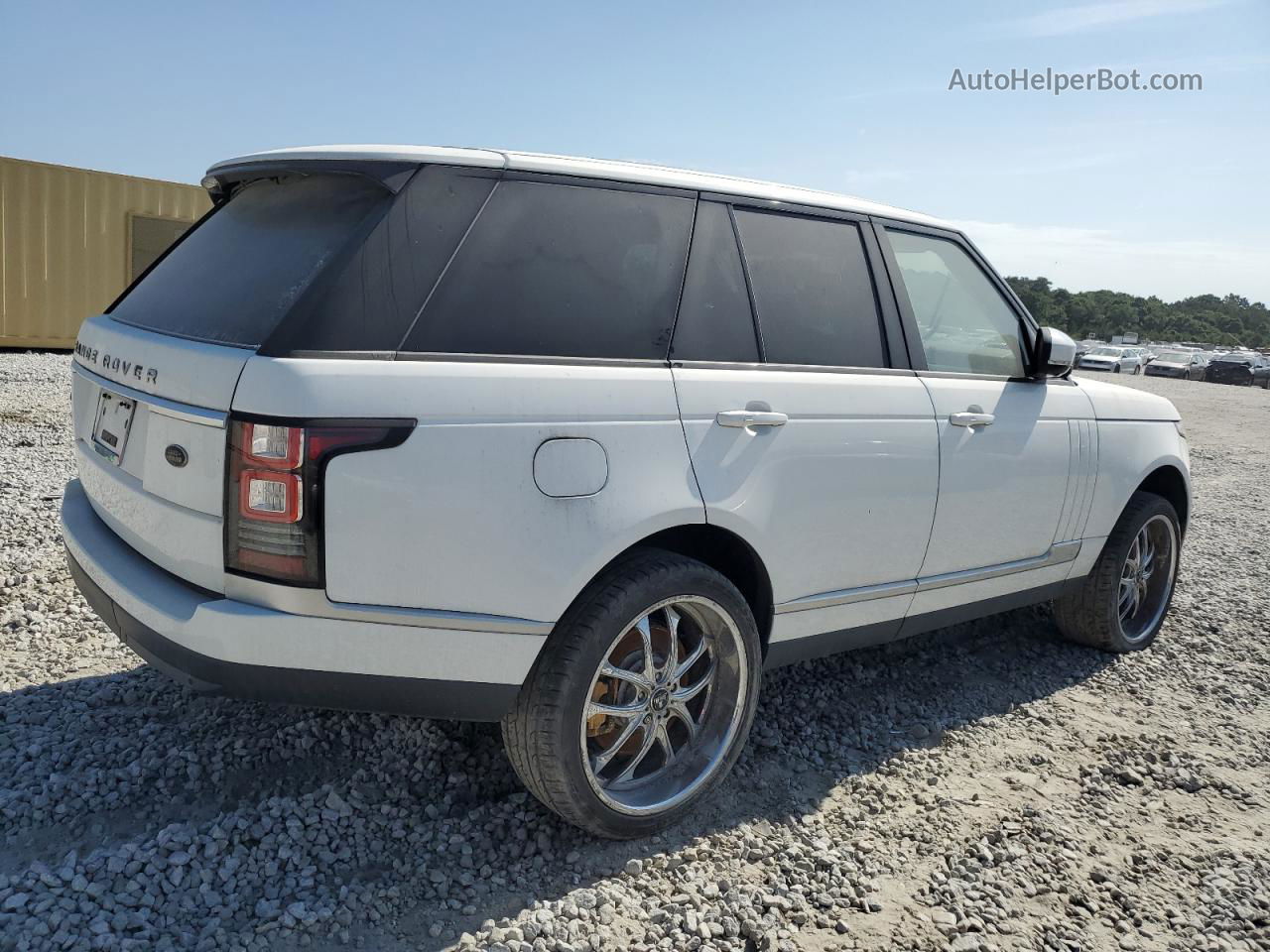 2014 Land Rover Range Rover Supercharged White vin: SALGS2EF6EA148049