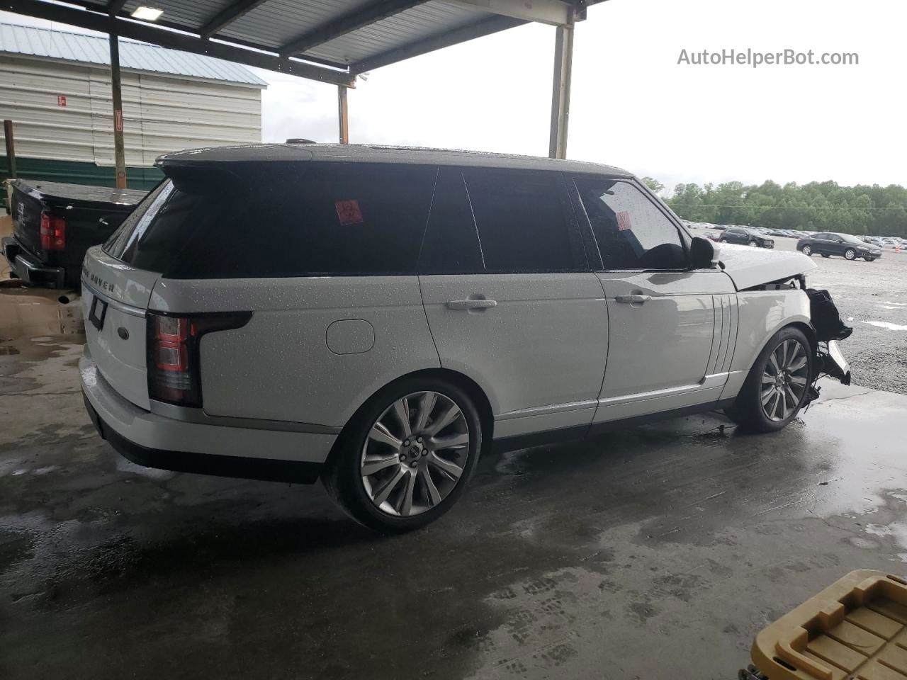 2014 Land Rover Range Rover Supercharged White vin: SALGS2EF7EA148805