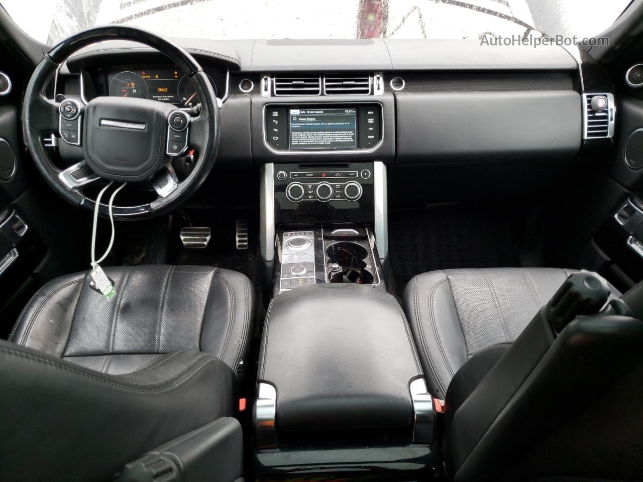2014 Land Rover Range Rover Supercharged Черный vin: SALGS2EF7EA152756