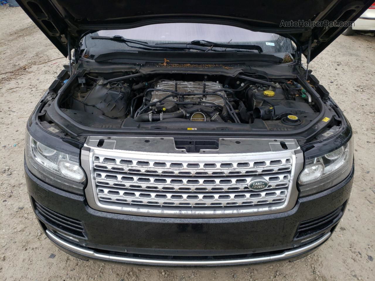 2014 Land Rover Range Rover Supercharged Черный vin: SALGS2EF7EA152756