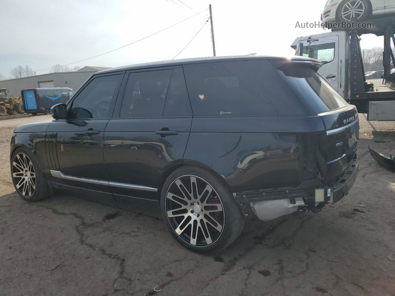 2014 Land Rover Range Rover Supercharged Black vin: SALGS2EF8EA125713