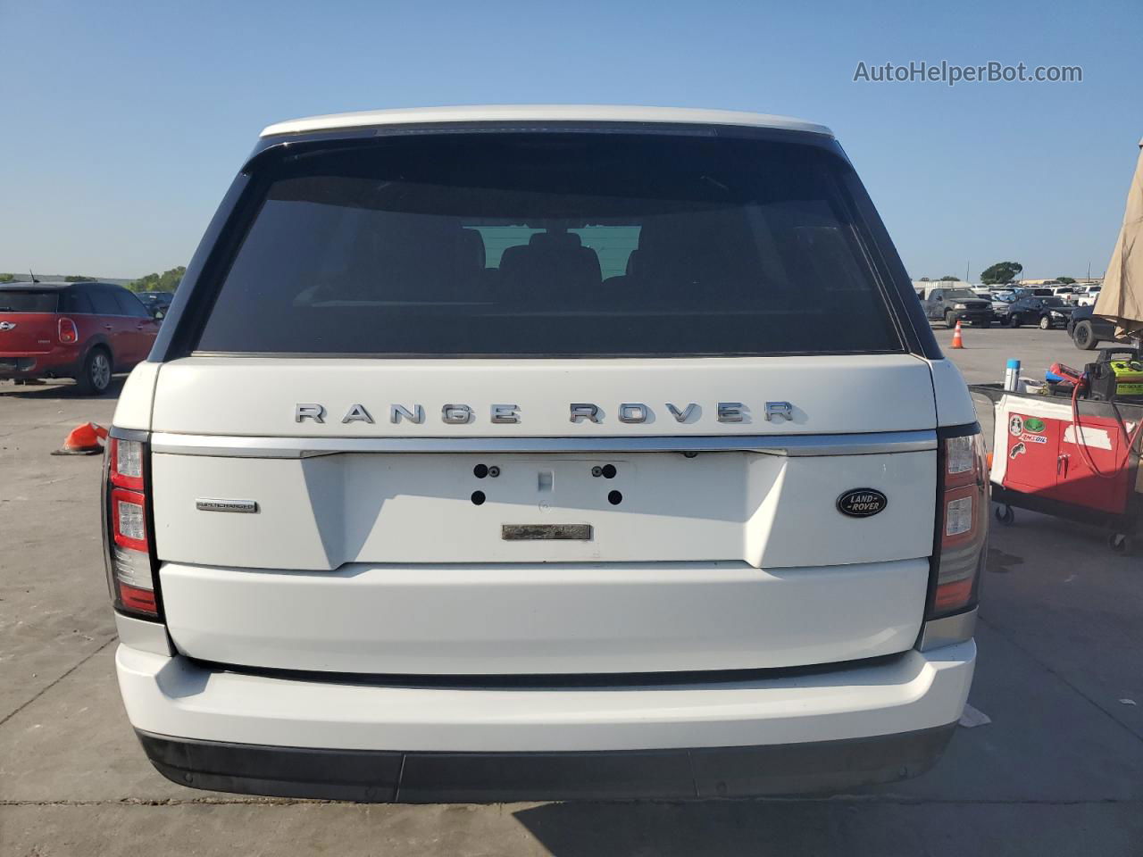 2014 Land Rover Range Rover Supercharged White vin: SALGS2EF8EA127493