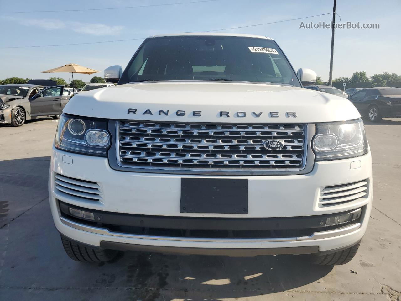 2014 Land Rover Range Rover Supercharged White vin: SALGS2EF8EA127493