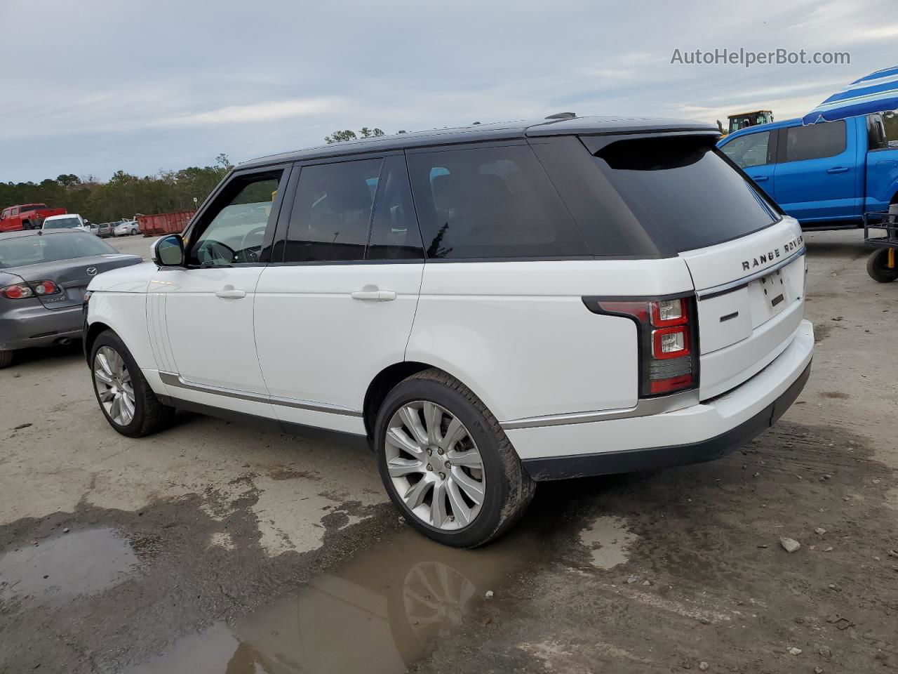 2014 Land Rover Range Rover Supercharged White vin: SALGS2EF8EA152507