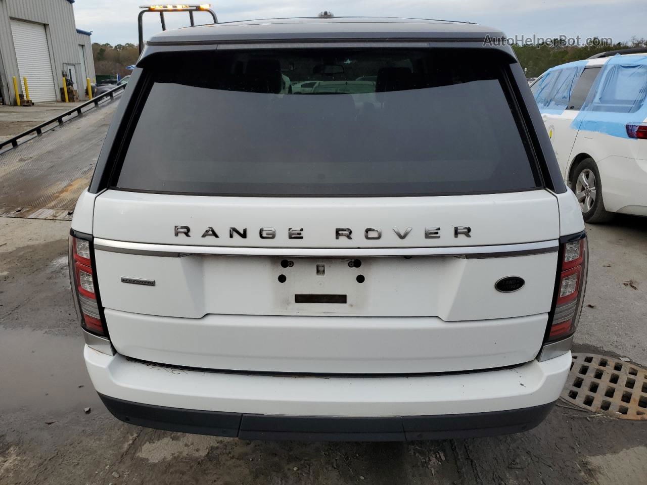 2014 Land Rover Range Rover Supercharged White vin: SALGS2EF8EA152507