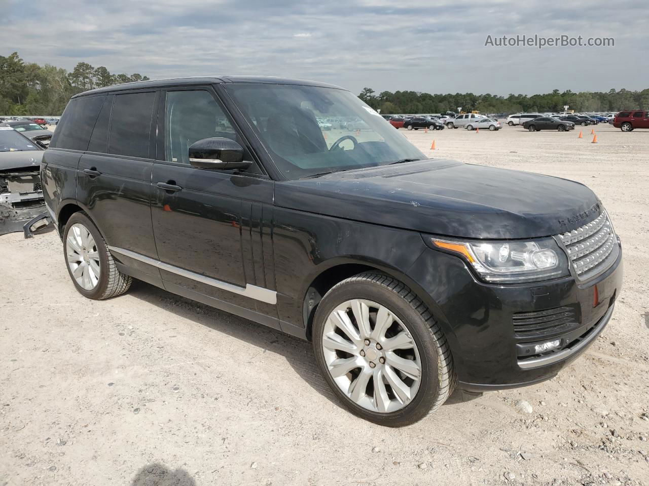 2014 Land Rover Range Rover Supercharged Черный vin: SALGS2EF9EA146778