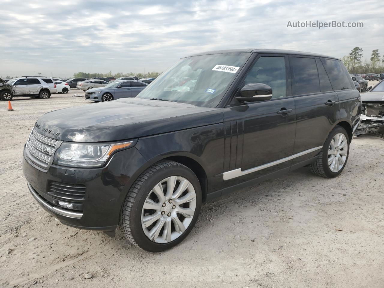 2014 Land Rover Range Rover Supercharged Черный vin: SALGS2EF9EA146778