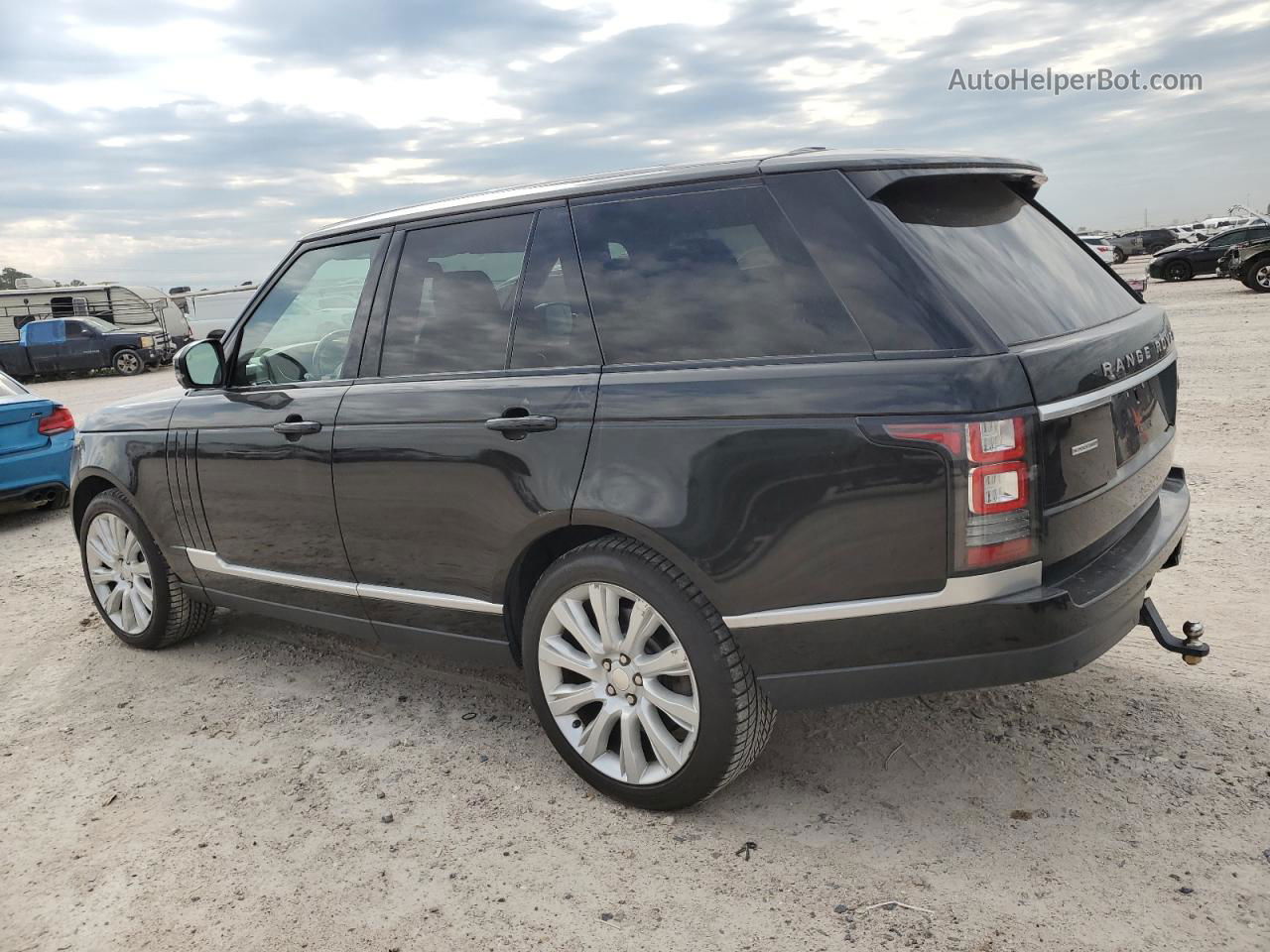 2014 Land Rover Range Rover Supercharged Черный vin: SALGS2EF9EA146778