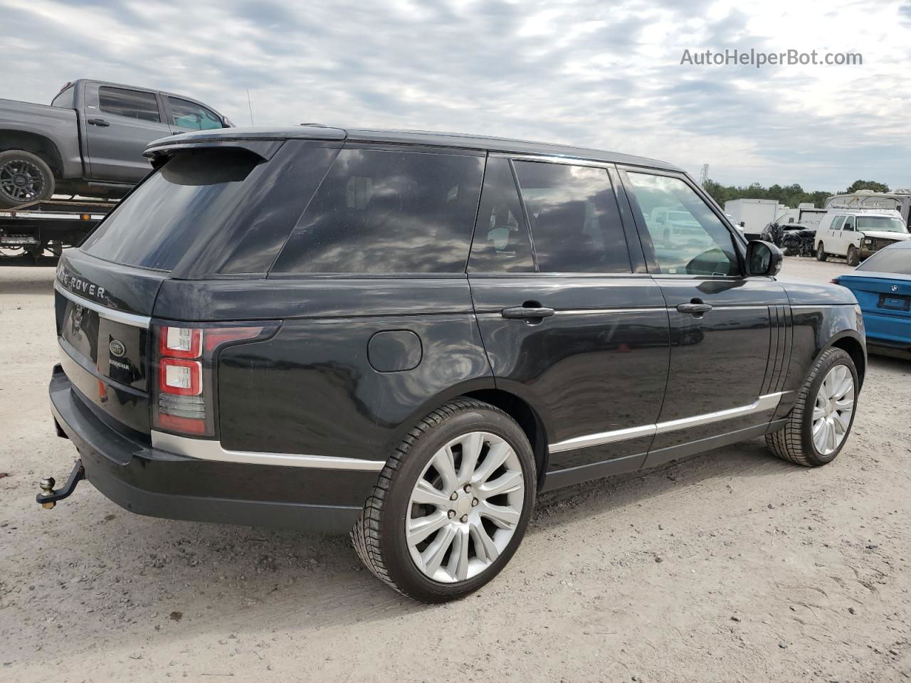 2014 Land Rover Range Rover Supercharged Черный vin: SALGS2EF9EA146778