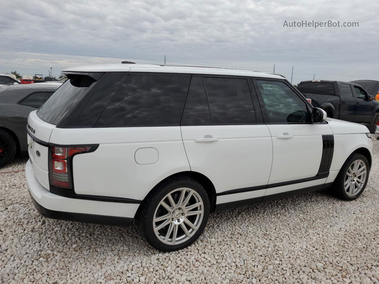 2014 Land Rover Range Rover Supercharged White vin: SALGS2EF9EA149633