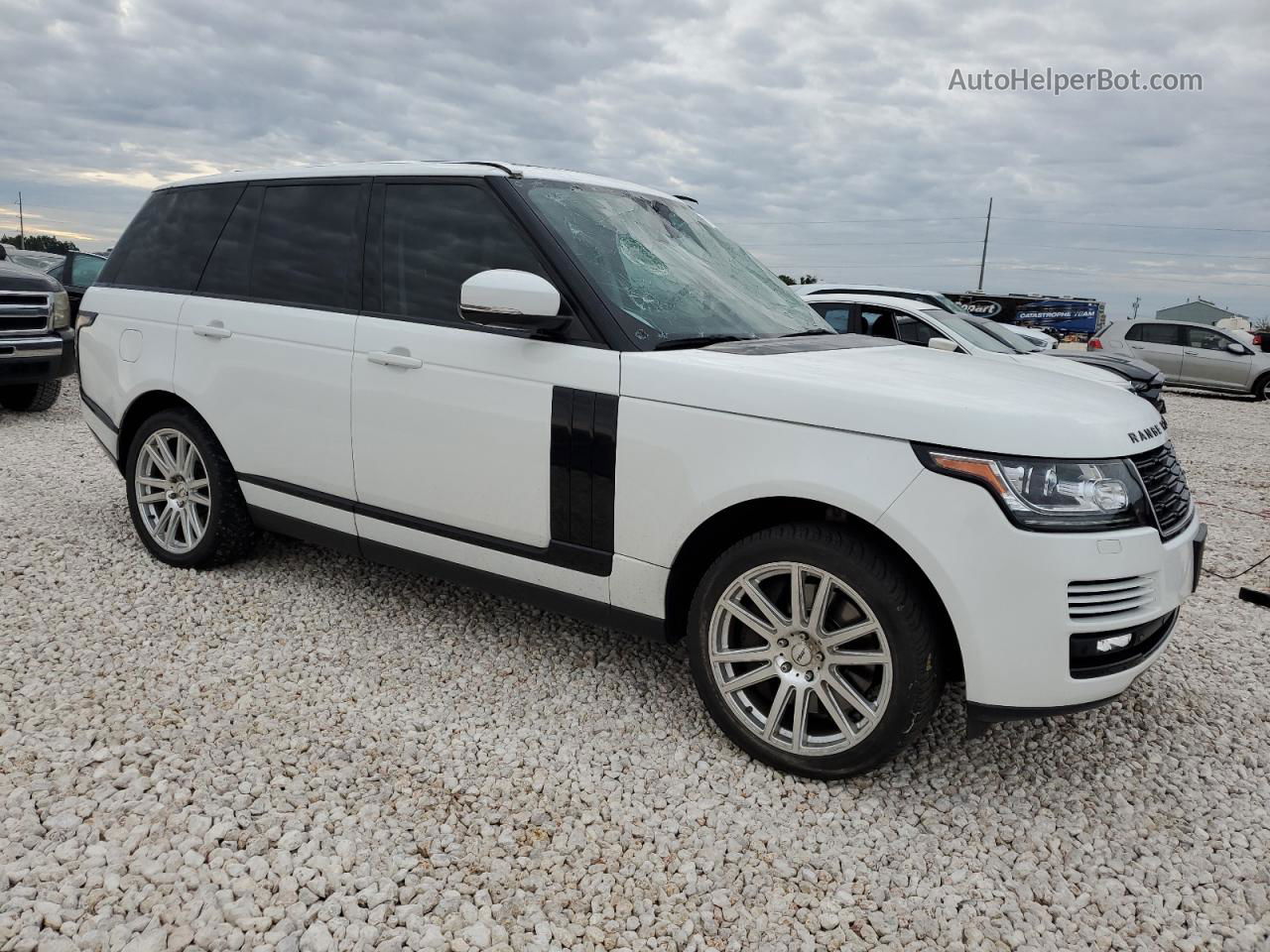 2014 Land Rover Range Rover Supercharged White vin: SALGS2EF9EA149633