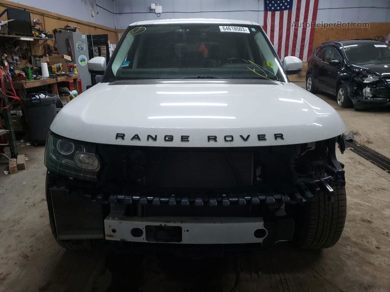 2014 Land Rover Range Rover Supercharged White vin: SALGS2EFXEA127981