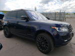 2017 Land Rover Range Rover Supercharged Blue vin: SALGS2FE0HA320781