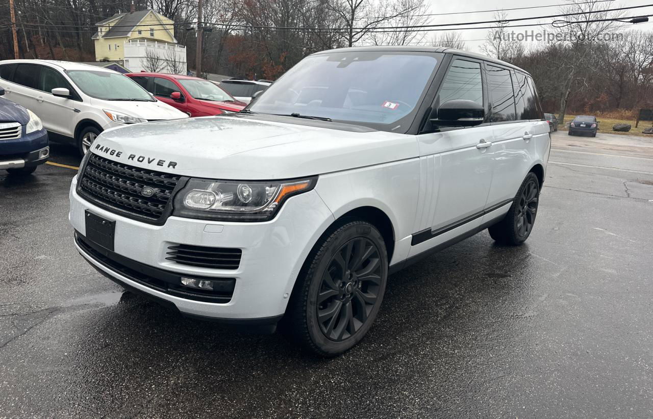 2017 Land Rover Range Rover Supercharged White vin: SALGS2FE1HA329618