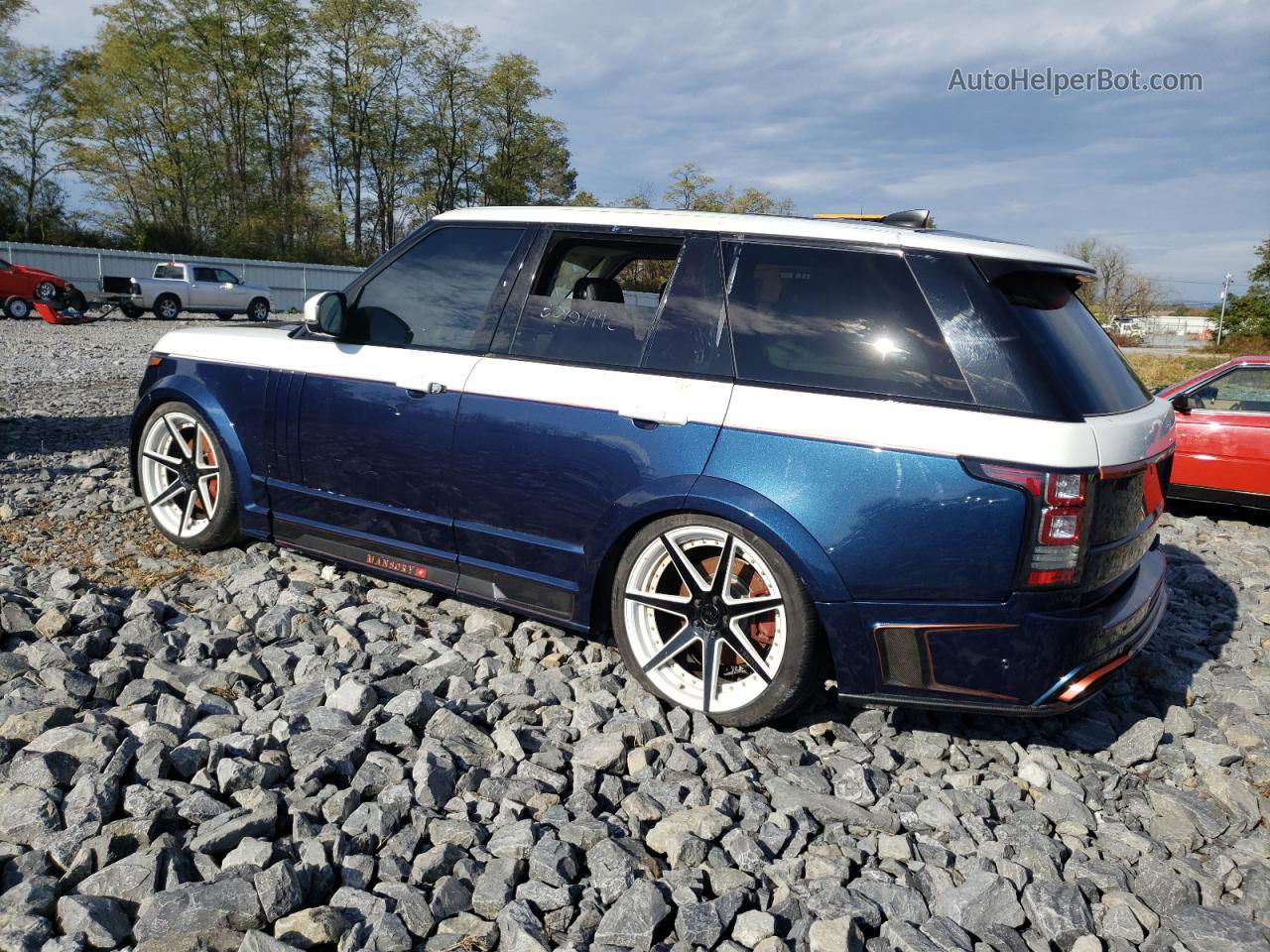 2017 Land Rover Range Rover Supercharged Blue vin: SALGS2FE1HA356141