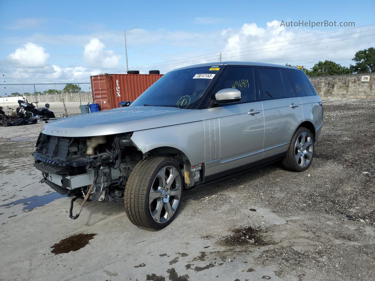 2017 Land Rover Range Rover Supercharged Silver vin: SALGS2FE2HA349845