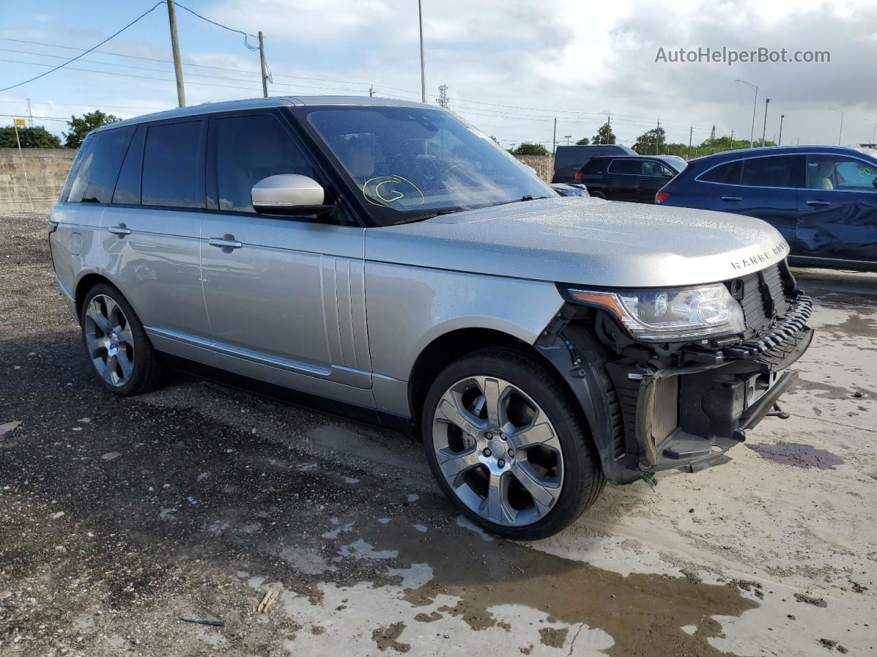 2017 Land Rover Range Rover Supercharged Silver vin: SALGS2FE2HA349845