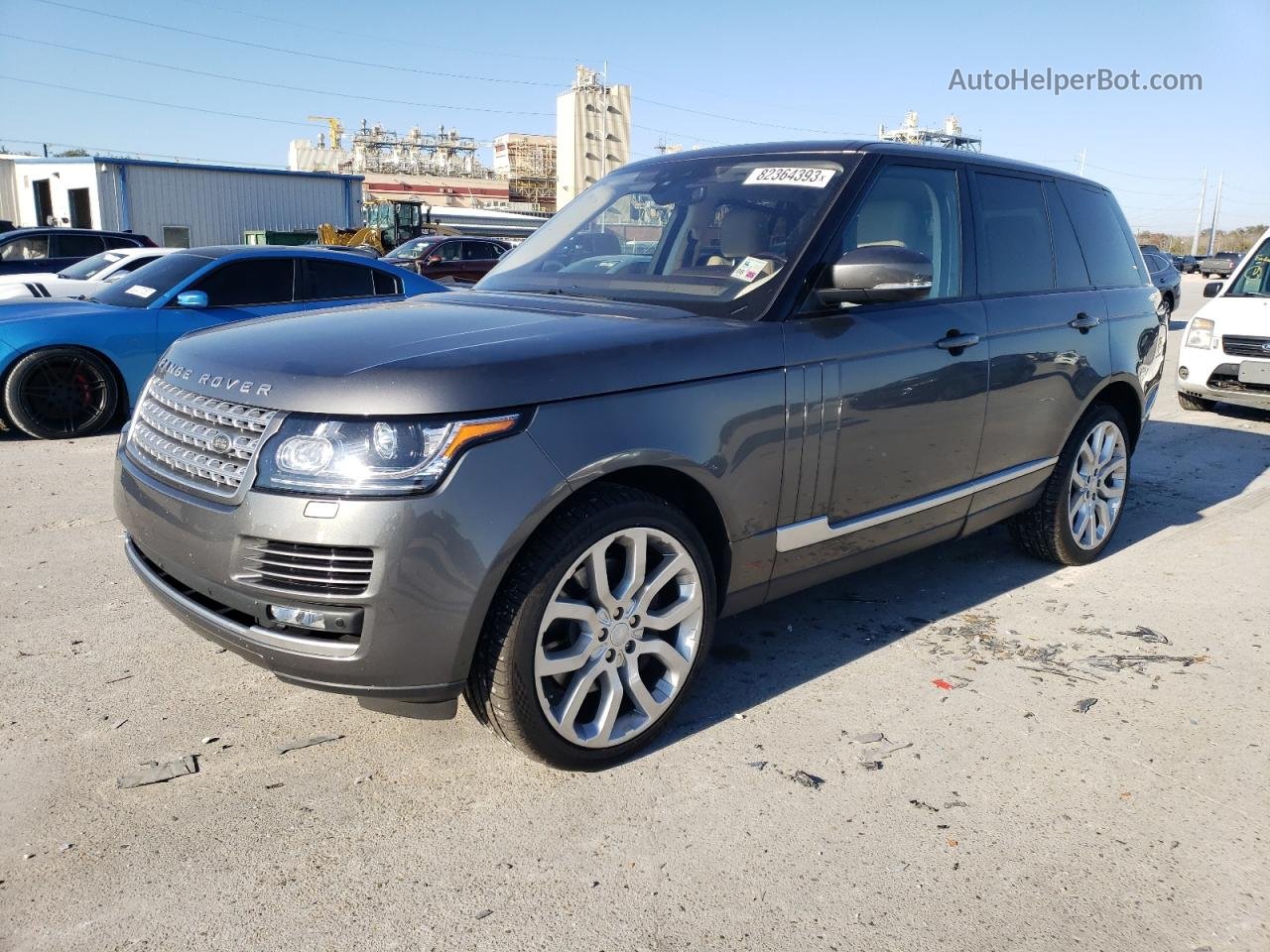 2017 Land Rover Range Rover Supercharged Gray vin: SALGS2FE2HA351725