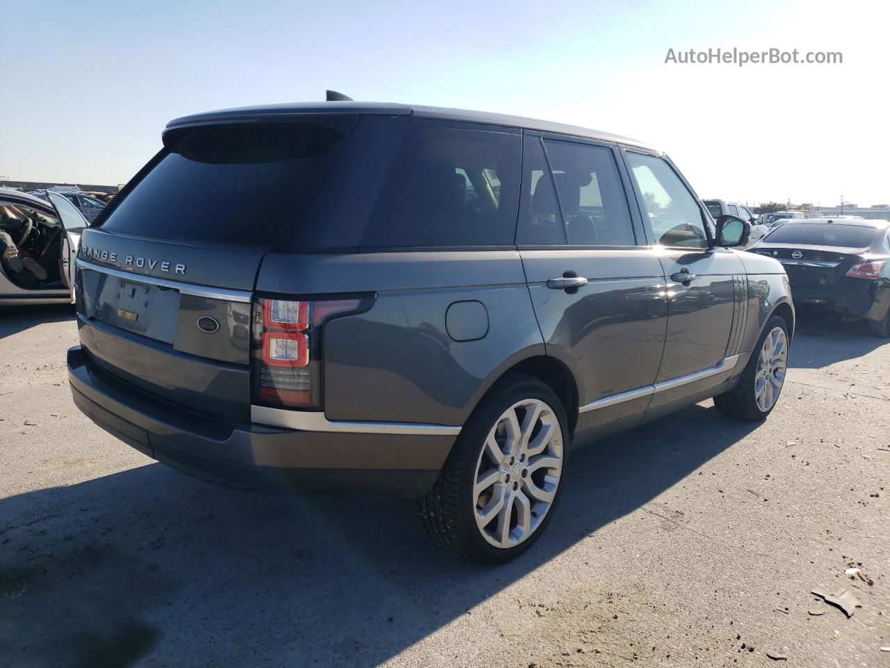 2017 Land Rover Range Rover Supercharged Gray vin: SALGS2FE2HA351725