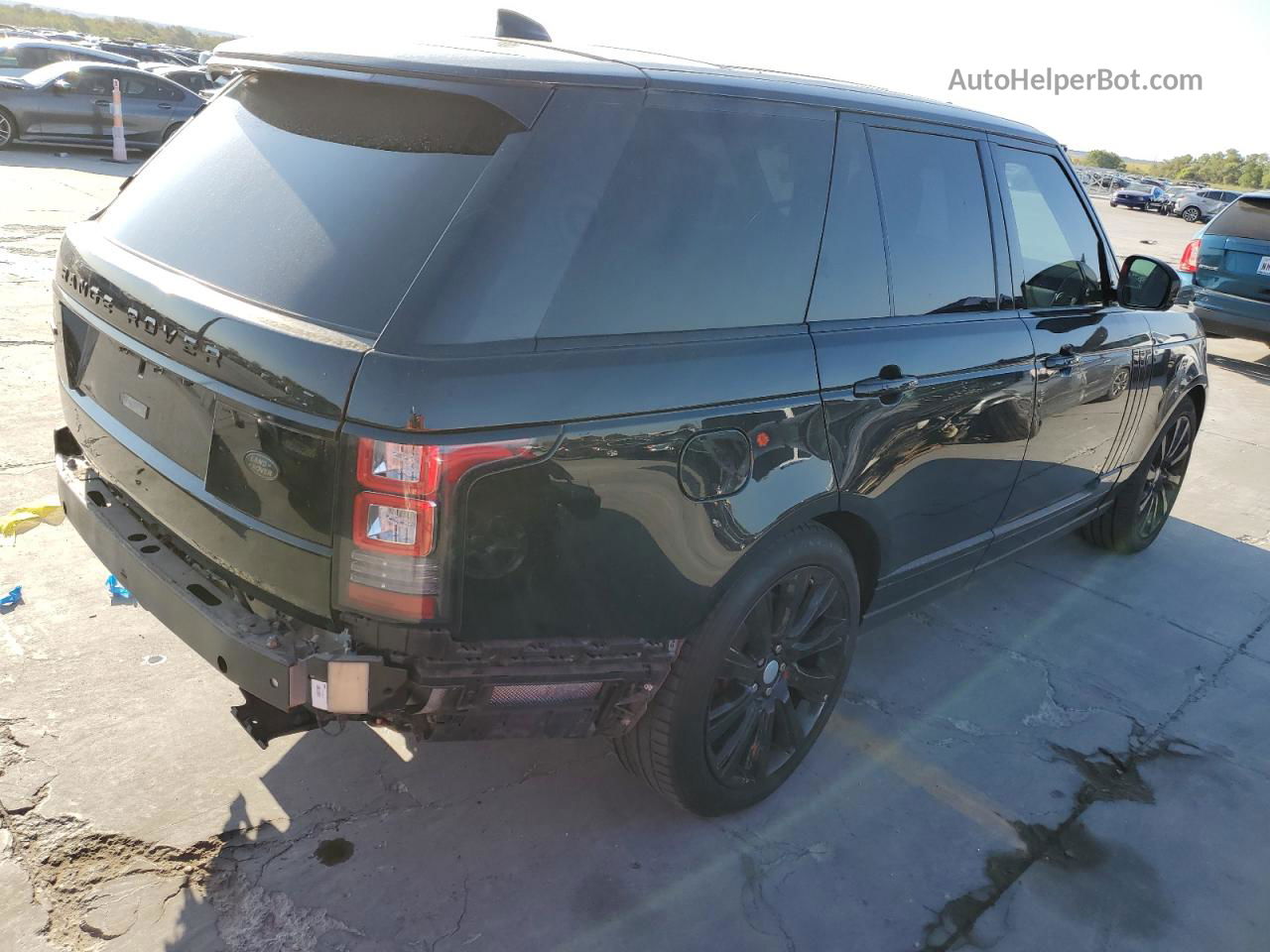 2017 Land Rover Range Rover Supercharged Черный vin: SALGS2FE3HA359557