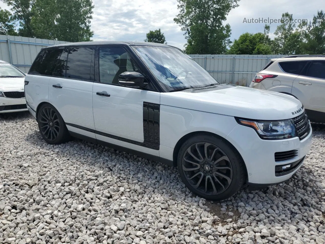 2017 Land Rover Range Rover Supercharged Белый vin: SALGS2FE3HA363950