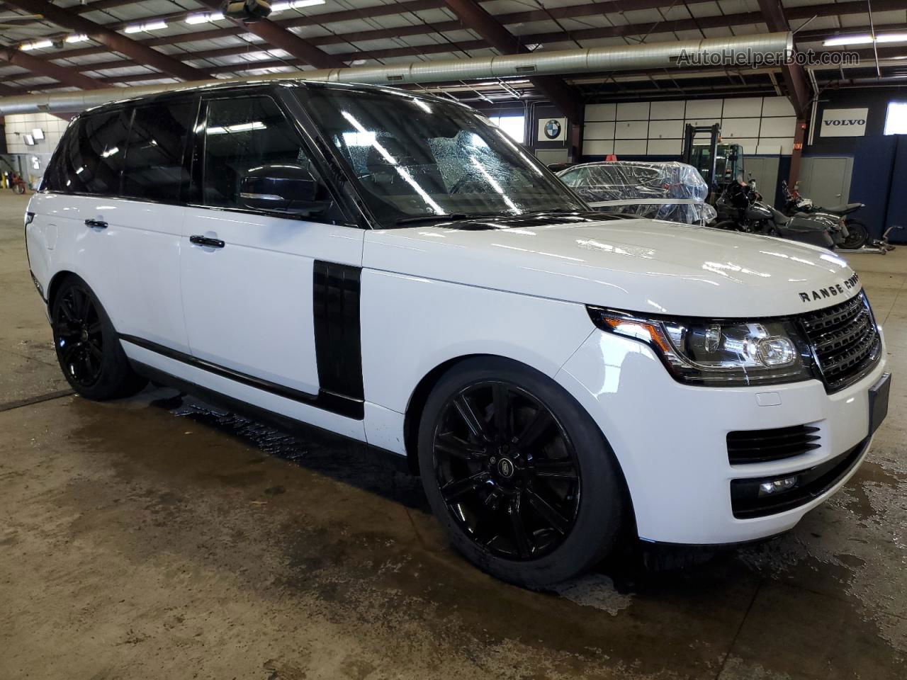 2017 Land Rover Range Rover Supercharged White vin: SALGS2FE4HA329676