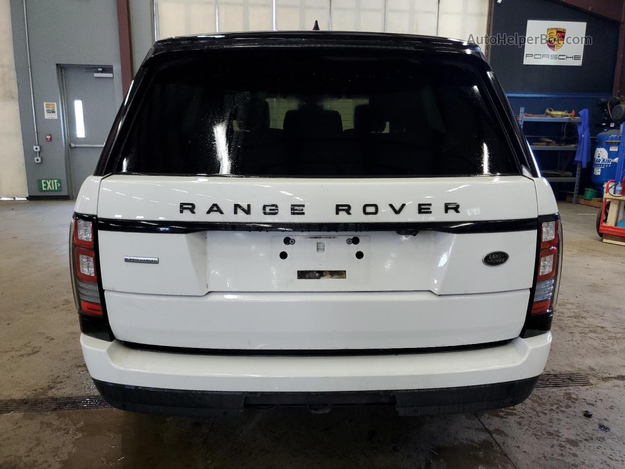 2017 Land Rover Range Rover Supercharged Белый vin: SALGS2FE4HA329676