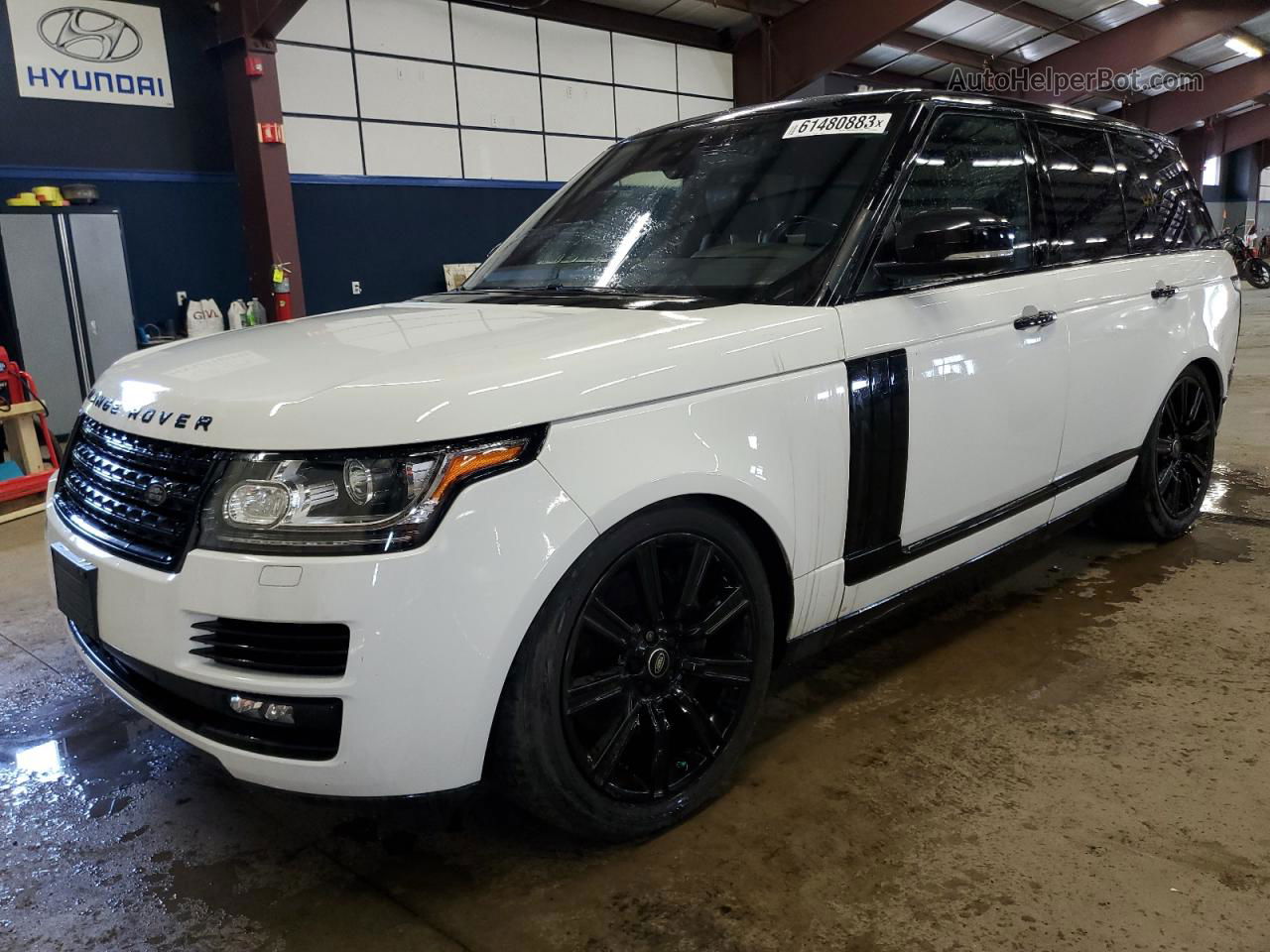 2017 Land Rover Range Rover Supercharged White vin: SALGS2FE4HA329676