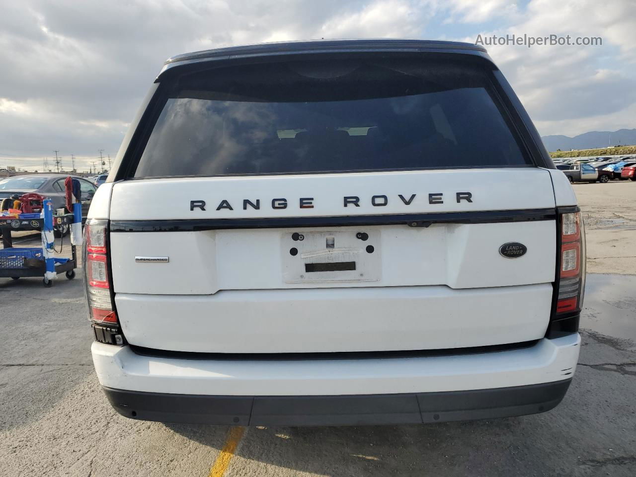 2017 Land Rover Range Rover Supercharged Белый vin: SALGS2FE4HA359888