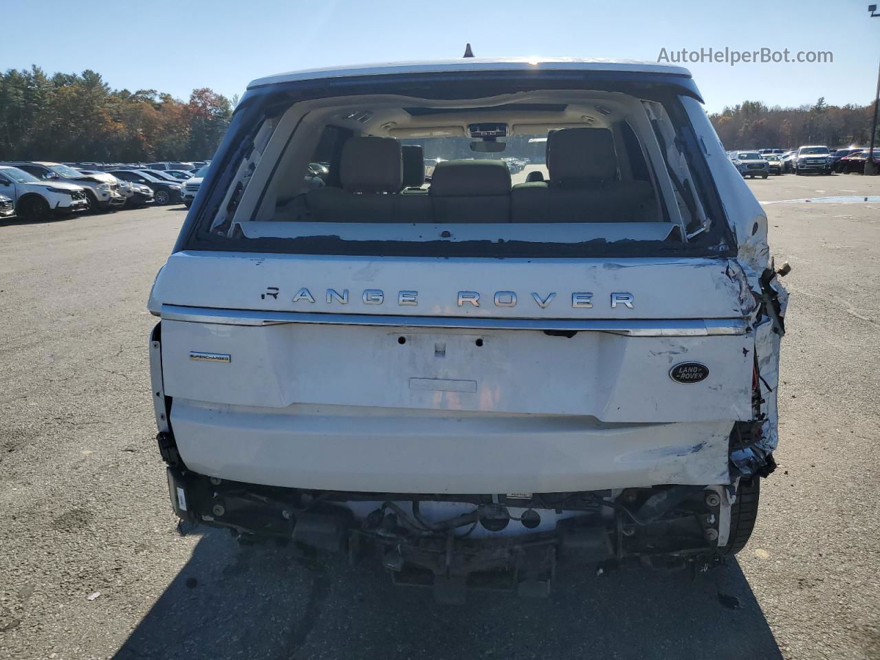 2017 Land Rover Range Rover Supercharged White vin: SALGS2FE5HA320744