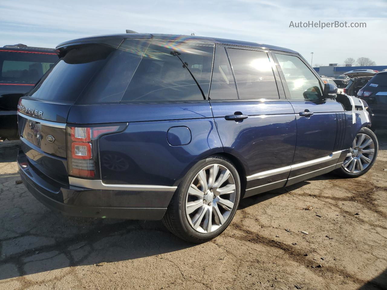 2017 Land Rover Range Rover Supercharged Blue vin: SALGS2FE6HA328349