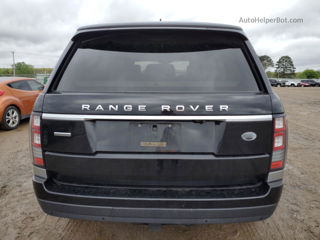 2017 Land Rover Range Rover Supercharged Черный vin: SALGS2FE6HA358189