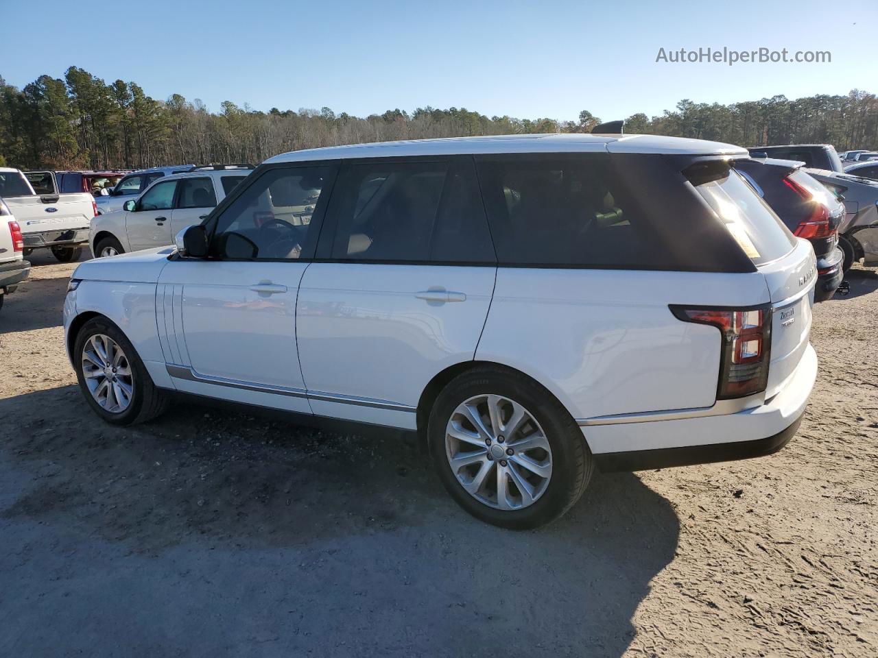 2017 Land Rover Range Rover Hse White vin: SALGS2FK5HA326775