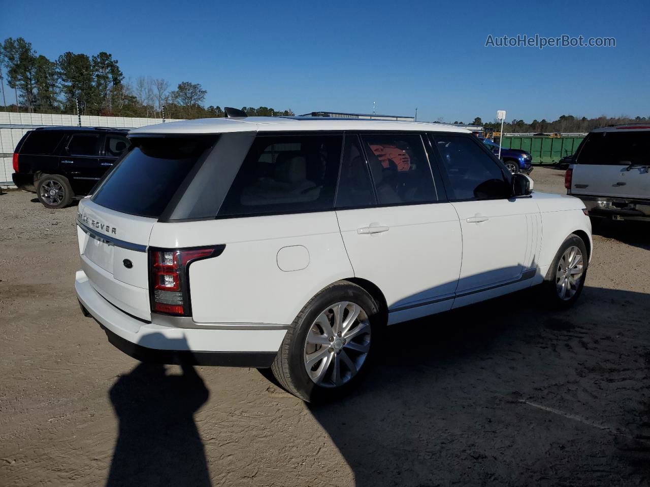 2017 Land Rover Range Rover Hse White vin: SALGS2FK5HA326775