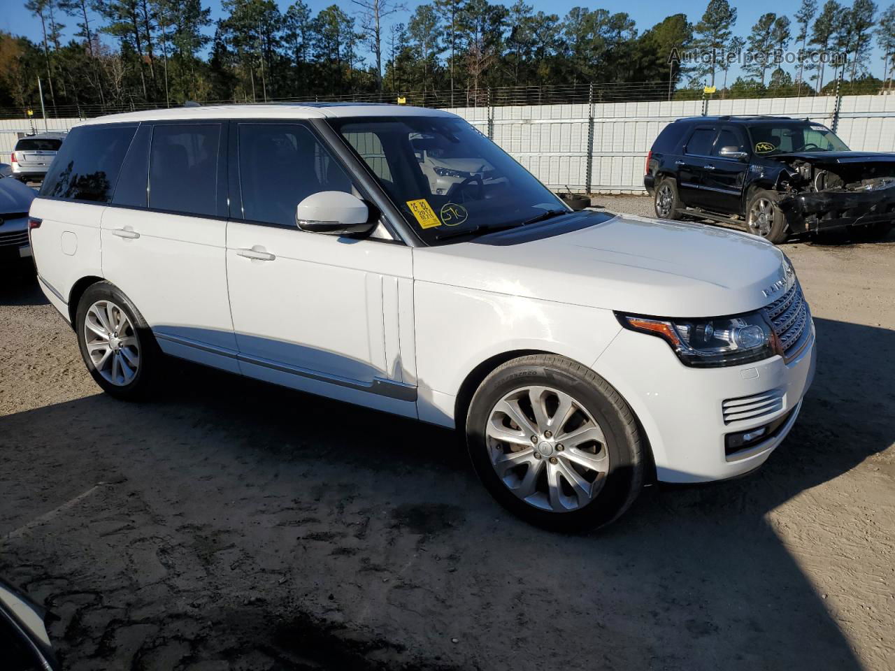 2017 Land Rover Range Rover Hse White vin: SALGS2FK5HA326775