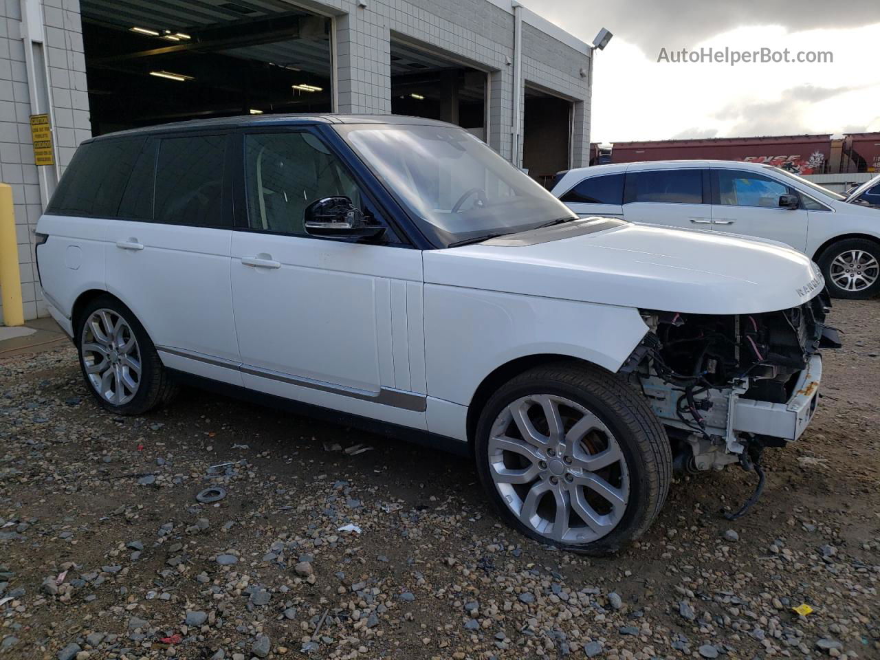 2017 Land Rover Range Rover Hse Белый vin: SALGS2FK7HA367327