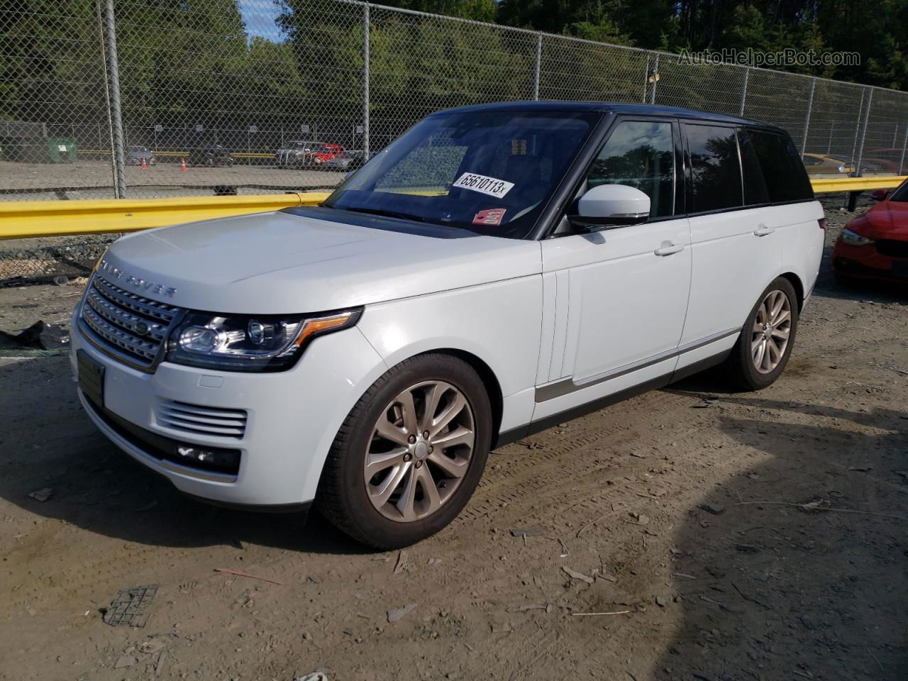 2017 Land Rover Range Rover Hse White vin: SALGS2FK8HA335440