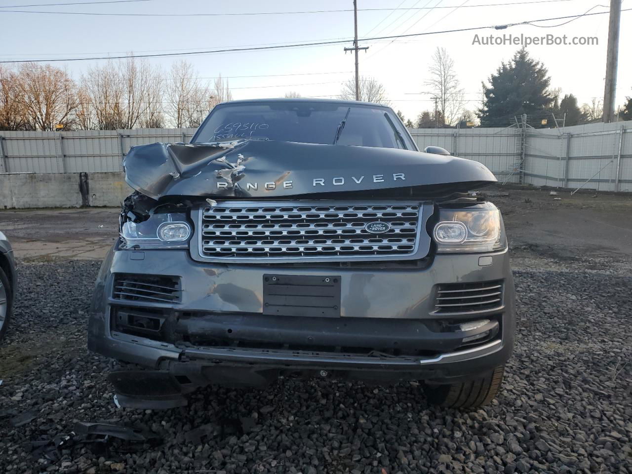 2017 Land Rover Range Rover Hse Charcoal vin: SALGS2FKXHA326884