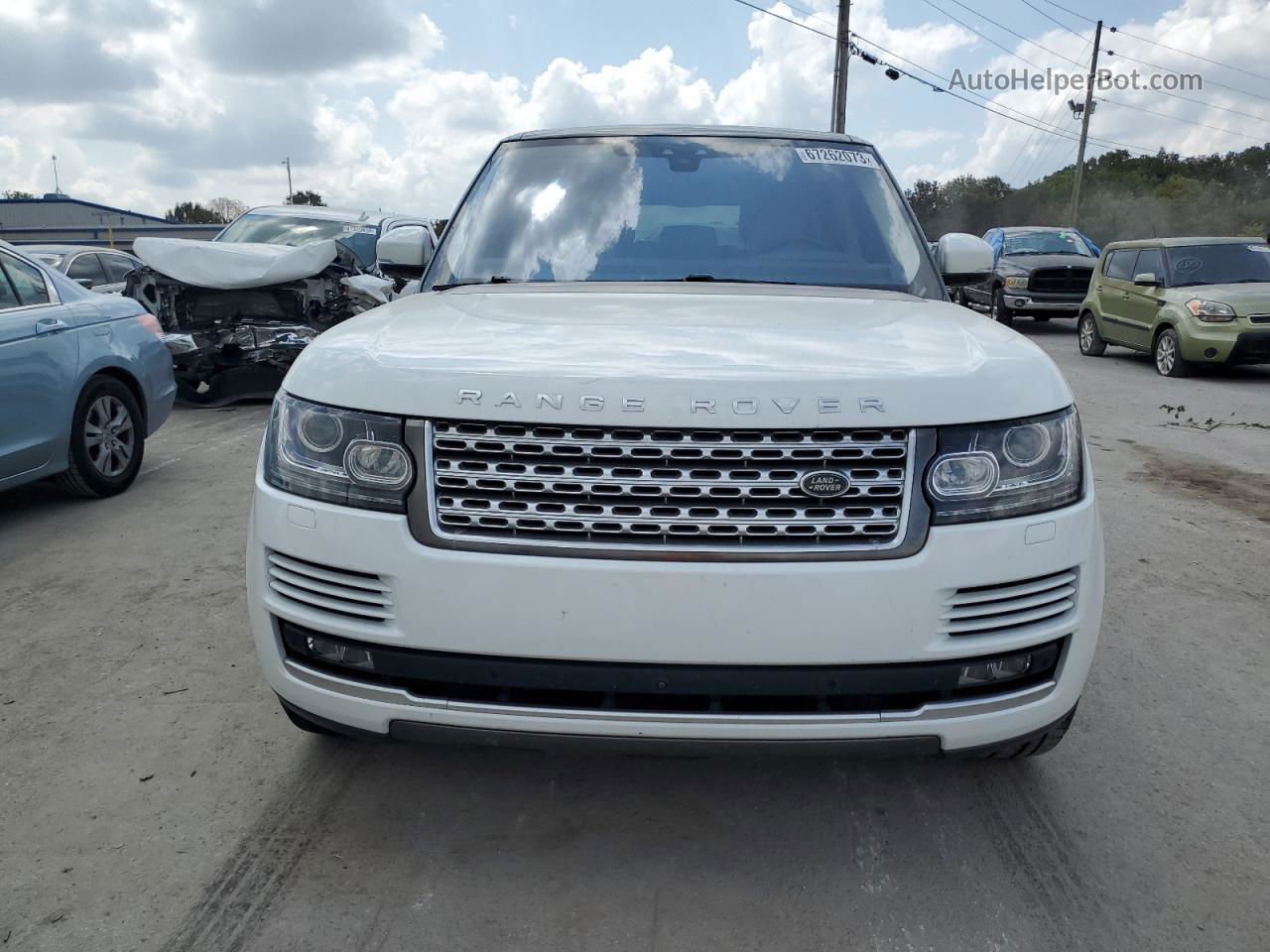 2017 Land Rover Range Rover Hse White vin: SALGS2FV0HA356941