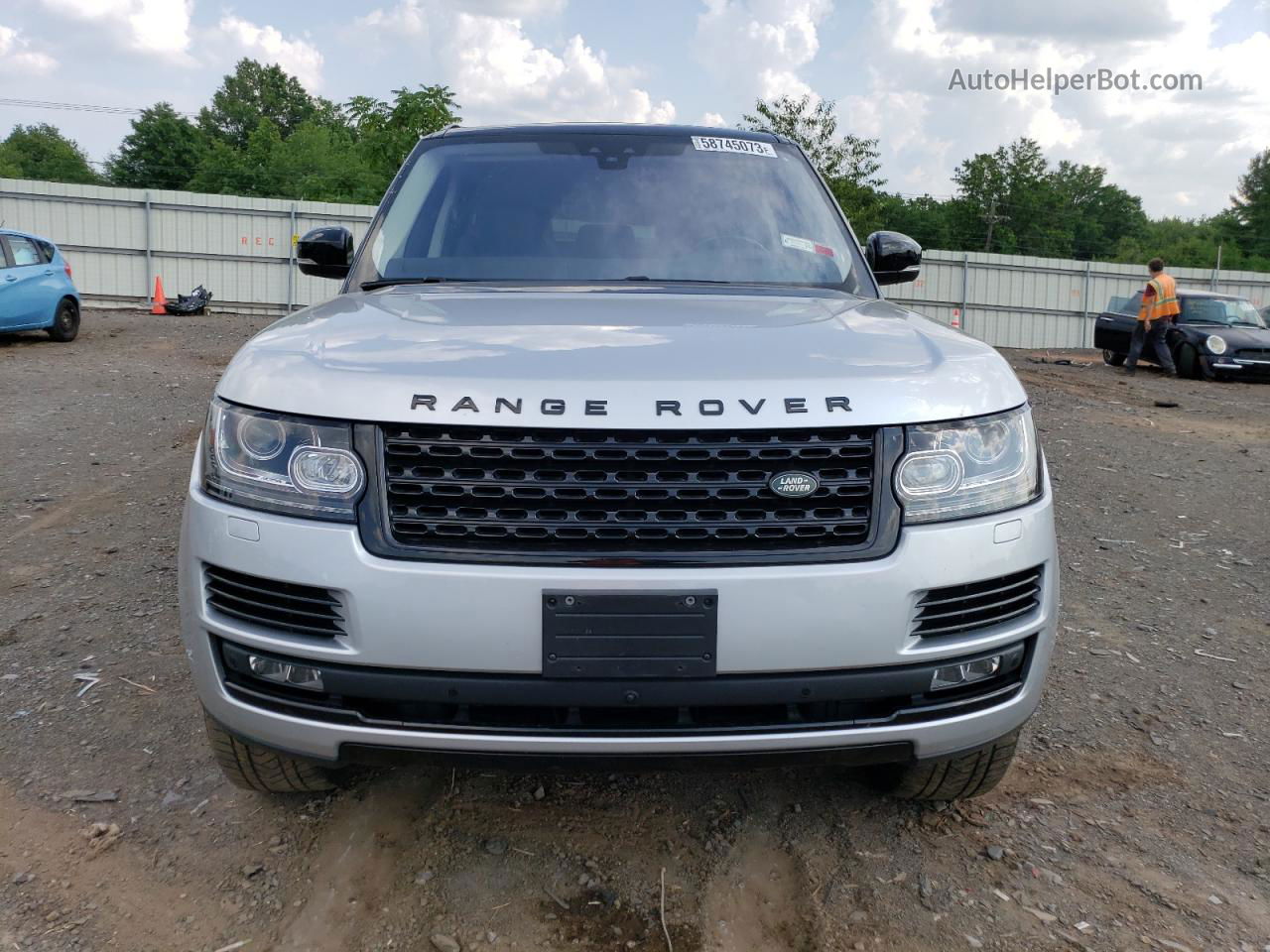 2017 Land Rover Range Rover Hse Silver vin: SALGS2FV0HA367910