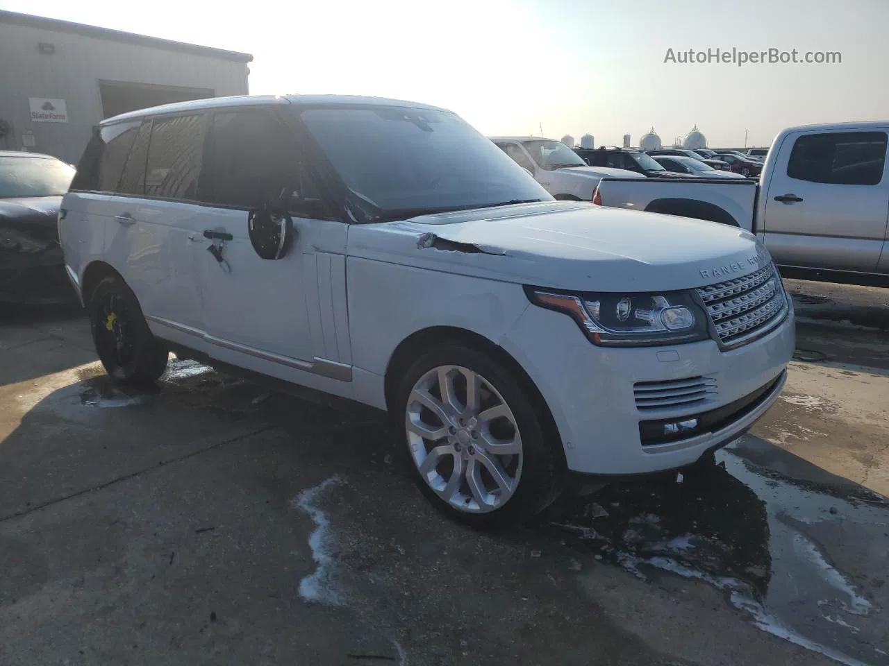 2017 Land Rover Range Rover Hse Белый vin: SALGS2FV1HA372422