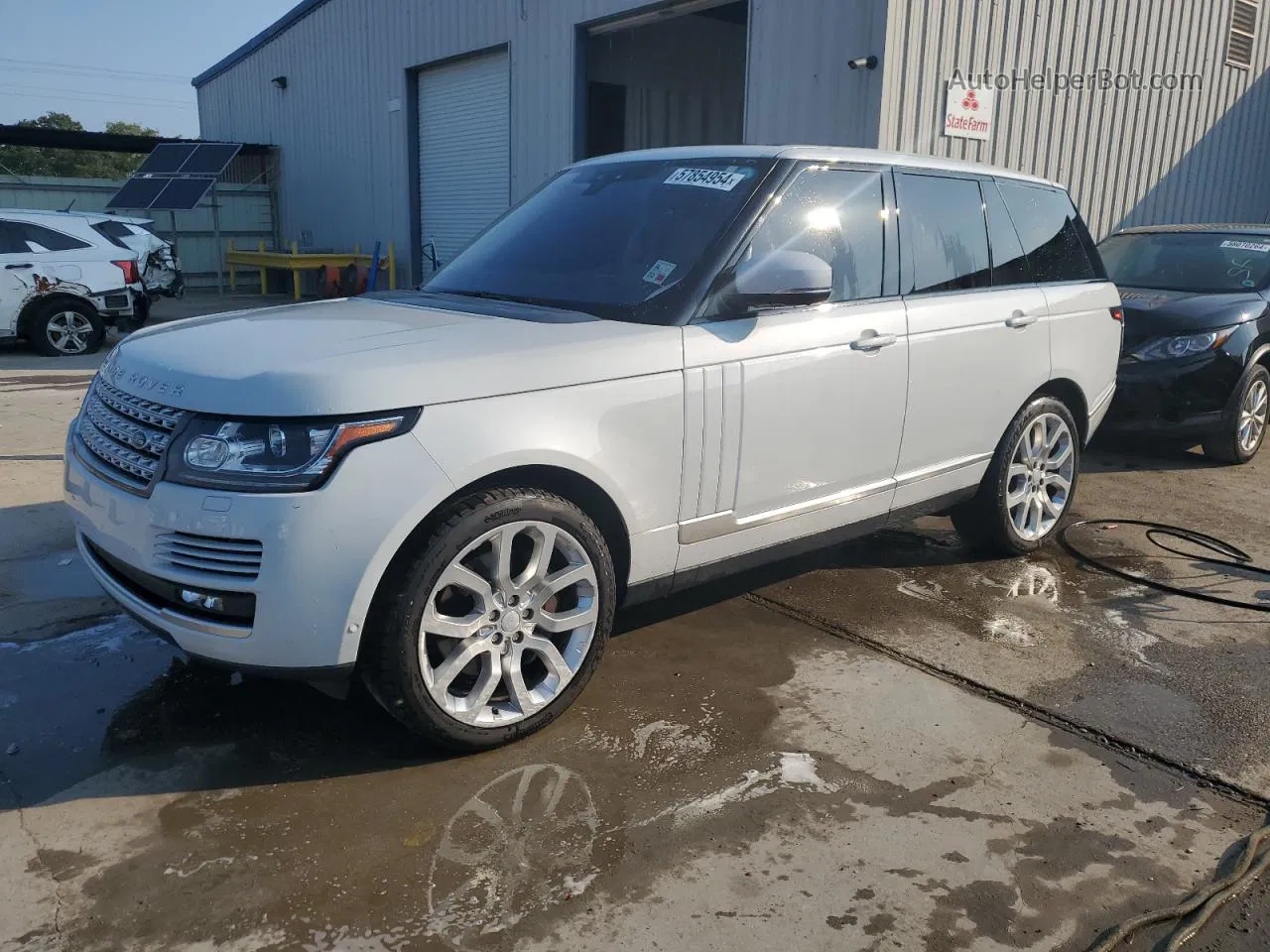 2017 Land Rover Range Rover Hse Белый vin: SALGS2FV1HA372422