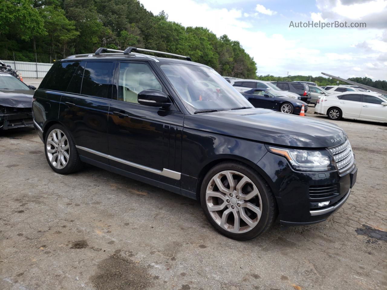 2017 Land Rover Range Rover Hse Black vin: SALGS2FV4HA357476